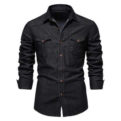 Men’s Slim Fit Denim Shirt