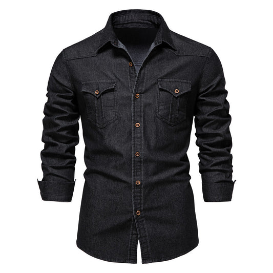Men’s Slim Fit Denim Shirt