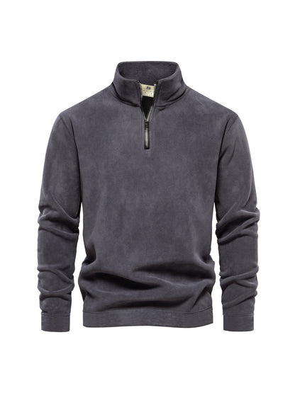Polar Fleece Stand Collar Pullover