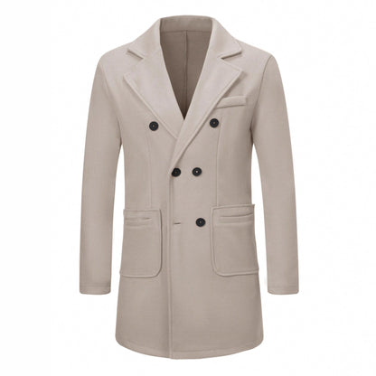 Men’s Woolen Casual Trench Coat