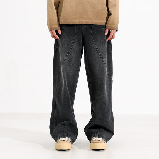 Trendy Washed Wide-Leg Pants