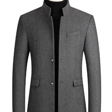 Men’s Cotton-Padded Winter Trench Coat