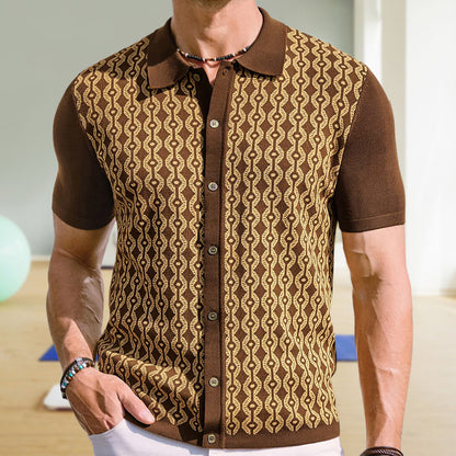 Summer Tencel Jacquard Cardigan