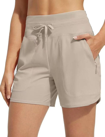European And American High Waist Yoga Loose Leisure Sports Shorts