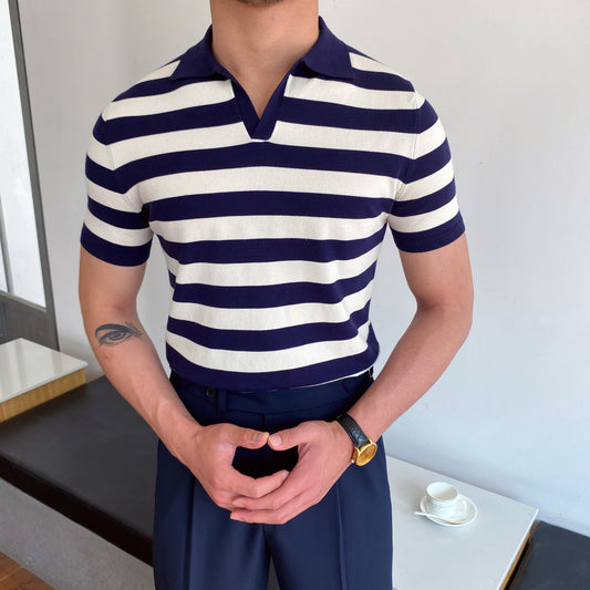 Men’s Versatile Striped Shirt