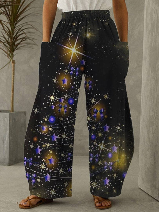 Street Hipster Mid-Waist Wide-Leg Pants