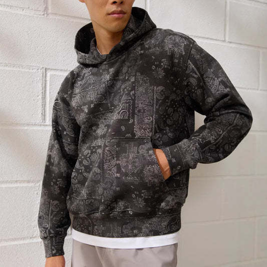 Paisley Print Hoodie