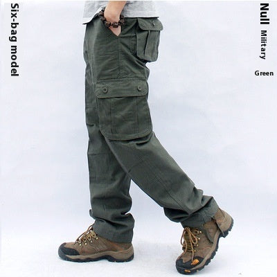 Multi-Pocket Workwear Cargo Trousers