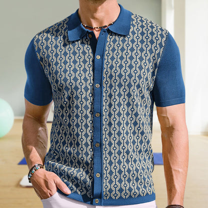 Summer Tencel Jacquard Cardigan