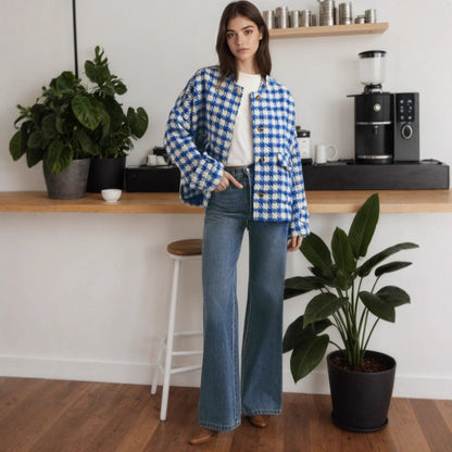 Plaid Loose Women’s Coat
