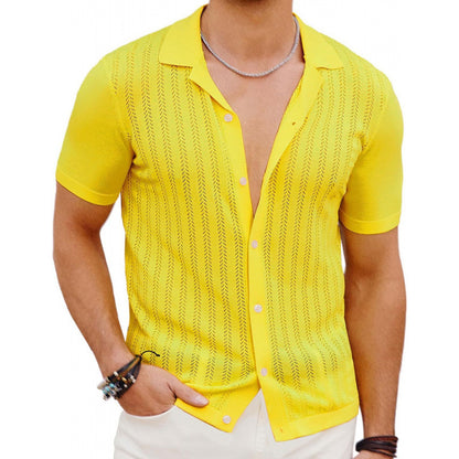 Summer Hollow Short-Sleeve Shirt