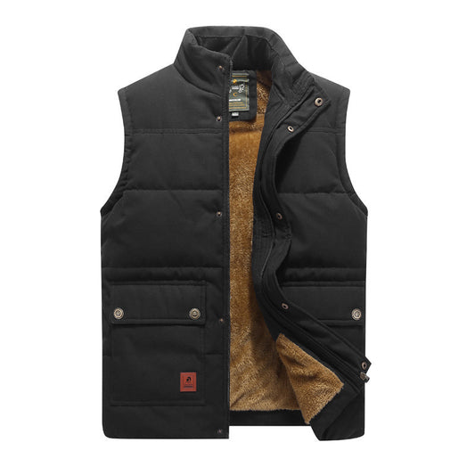 Large Size Men's Velvet Cotton Vest