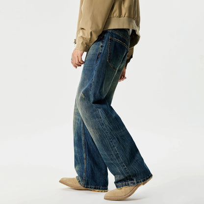 Micro-Flared Water-Scrape Jeans