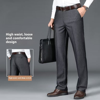 Men’s Draped Business Suit Pants
