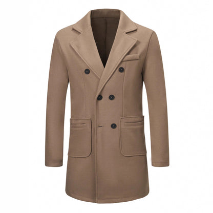 Men’s Woolen Casual Trench Coat