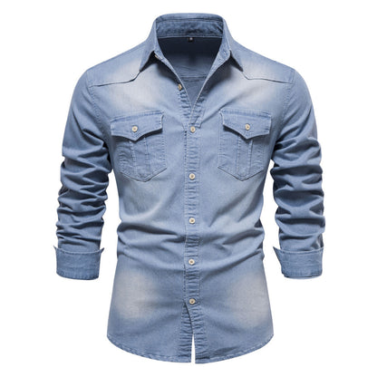 Men’s Slim Fit Denim Shirt