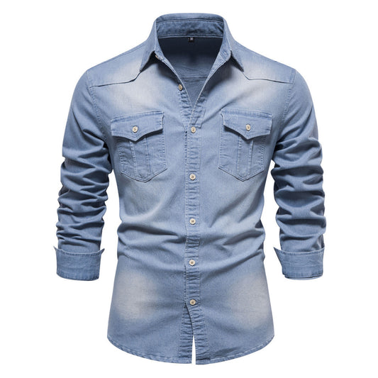 Men’s Slim Fit Denim Shirt