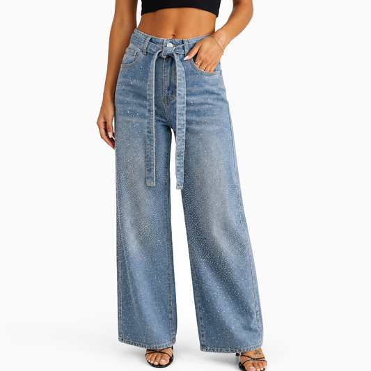 Loose Fit High-Waist Wide Leg Jeans