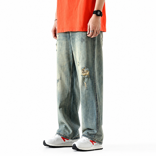 Men’s Trendy Loose American Retro Jeans