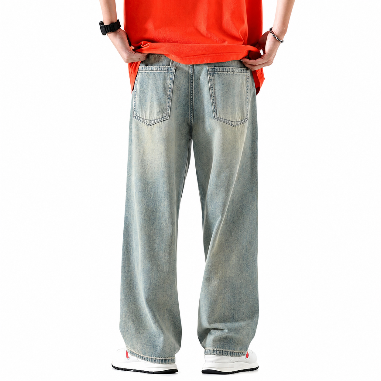 Men’s Trendy Loose American Retro Jeans