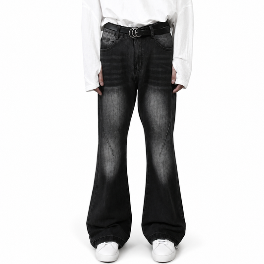 American Retro White Bootcut Wide Leg Jeans