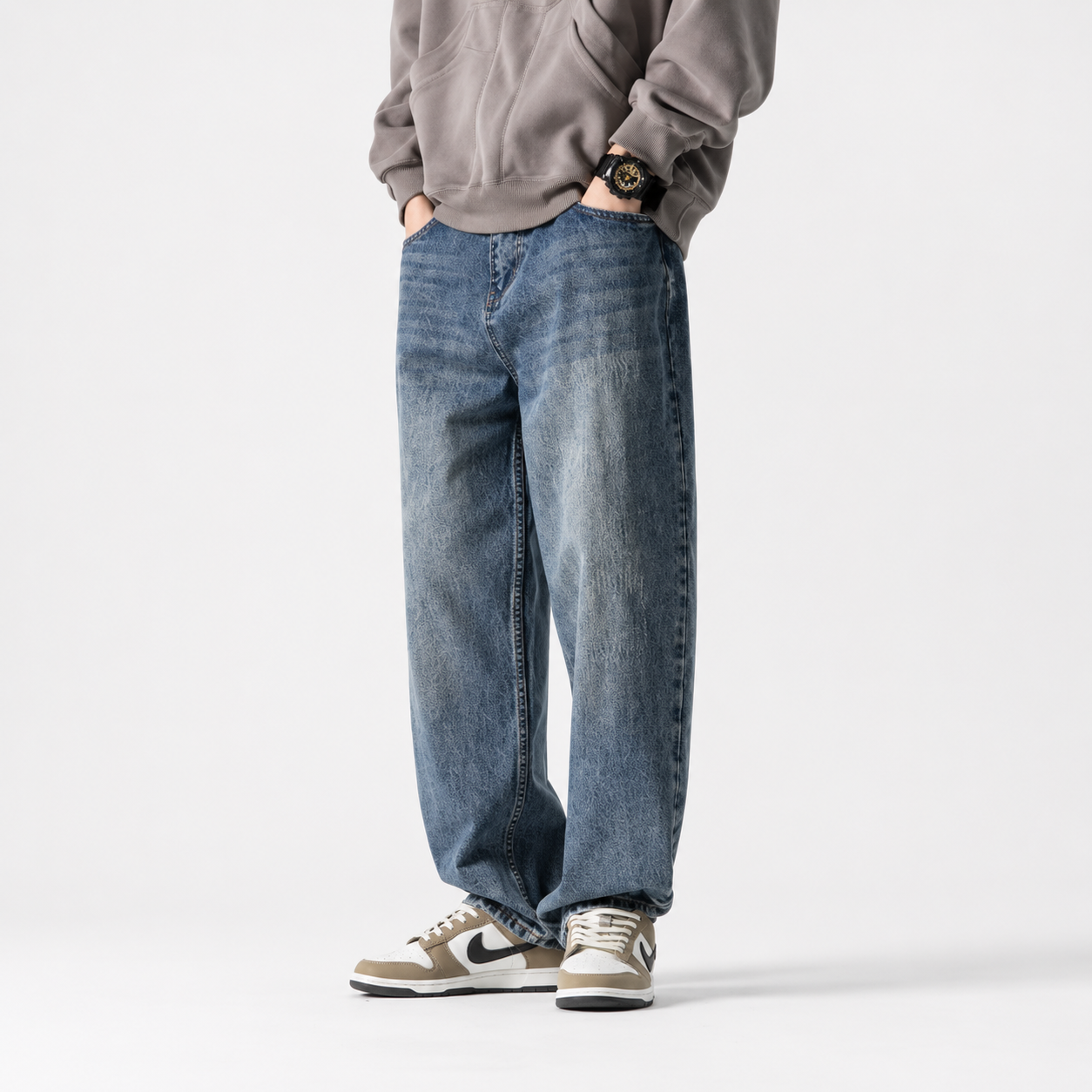 Autumn New Retro Loose Jeans