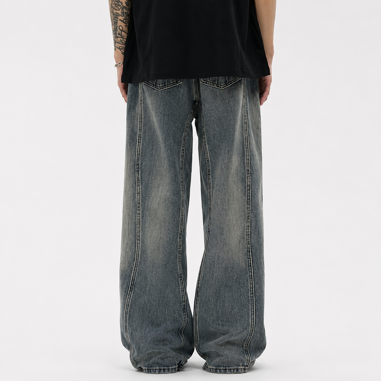 High Street Loose Draping Wide Leg Pants