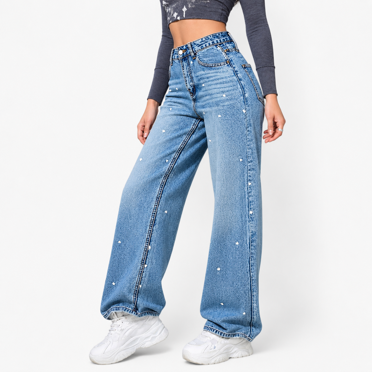 Women’s High-Waist Loose Denim Jeans