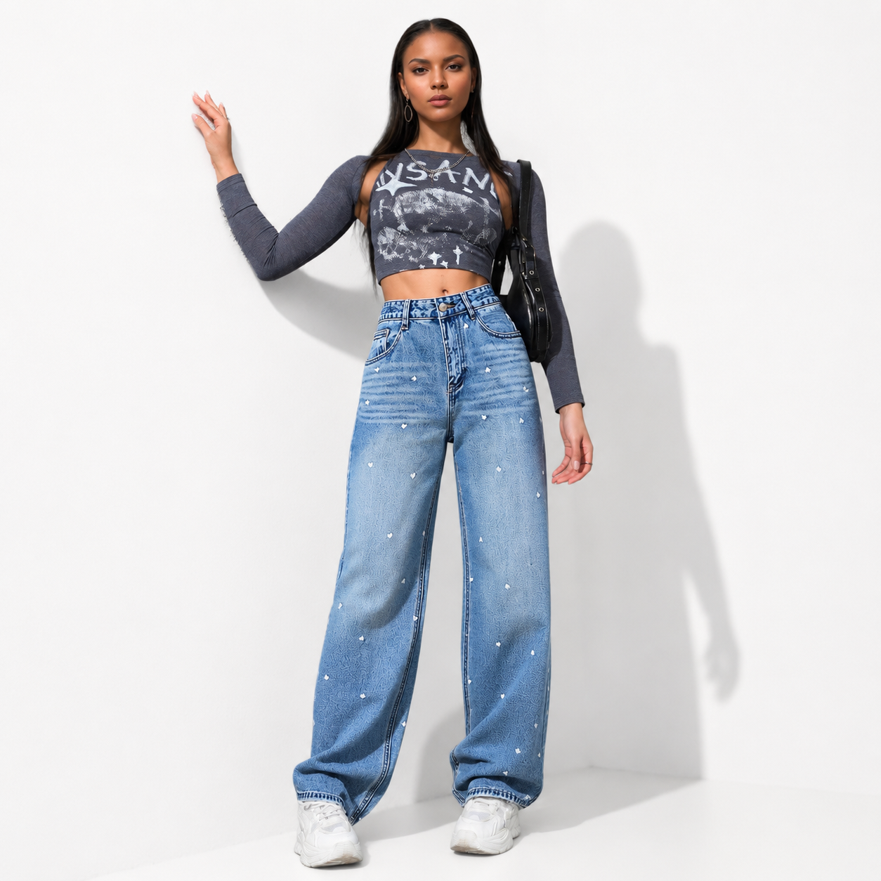 Women’s High-Waist Loose Denim Jeans