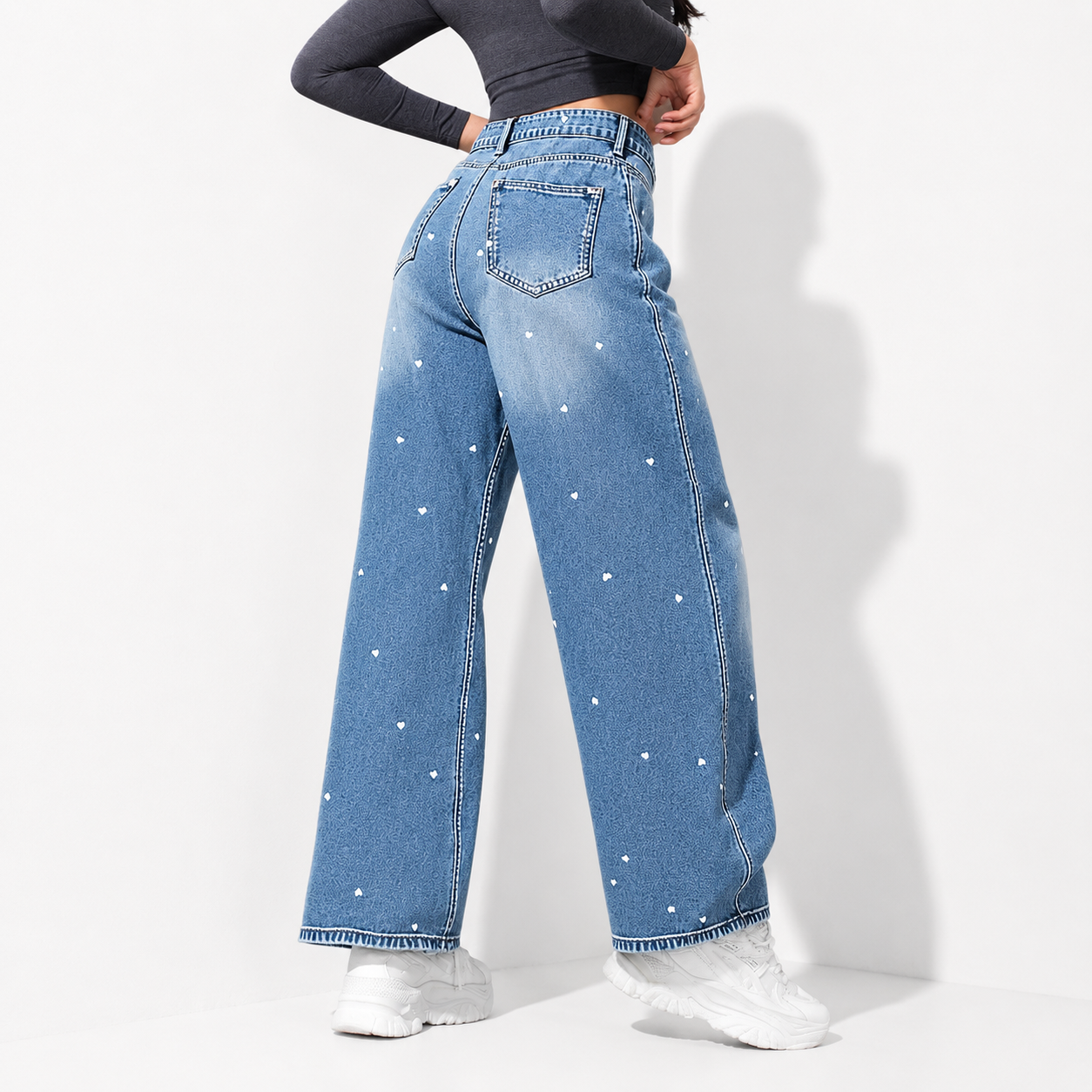 Women’s High-Waist Loose Denim Jeans