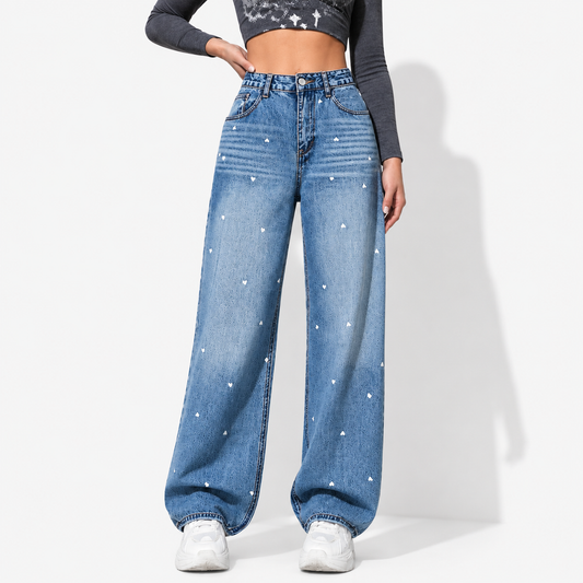 Women’s High-Waist Loose Denim Jeans