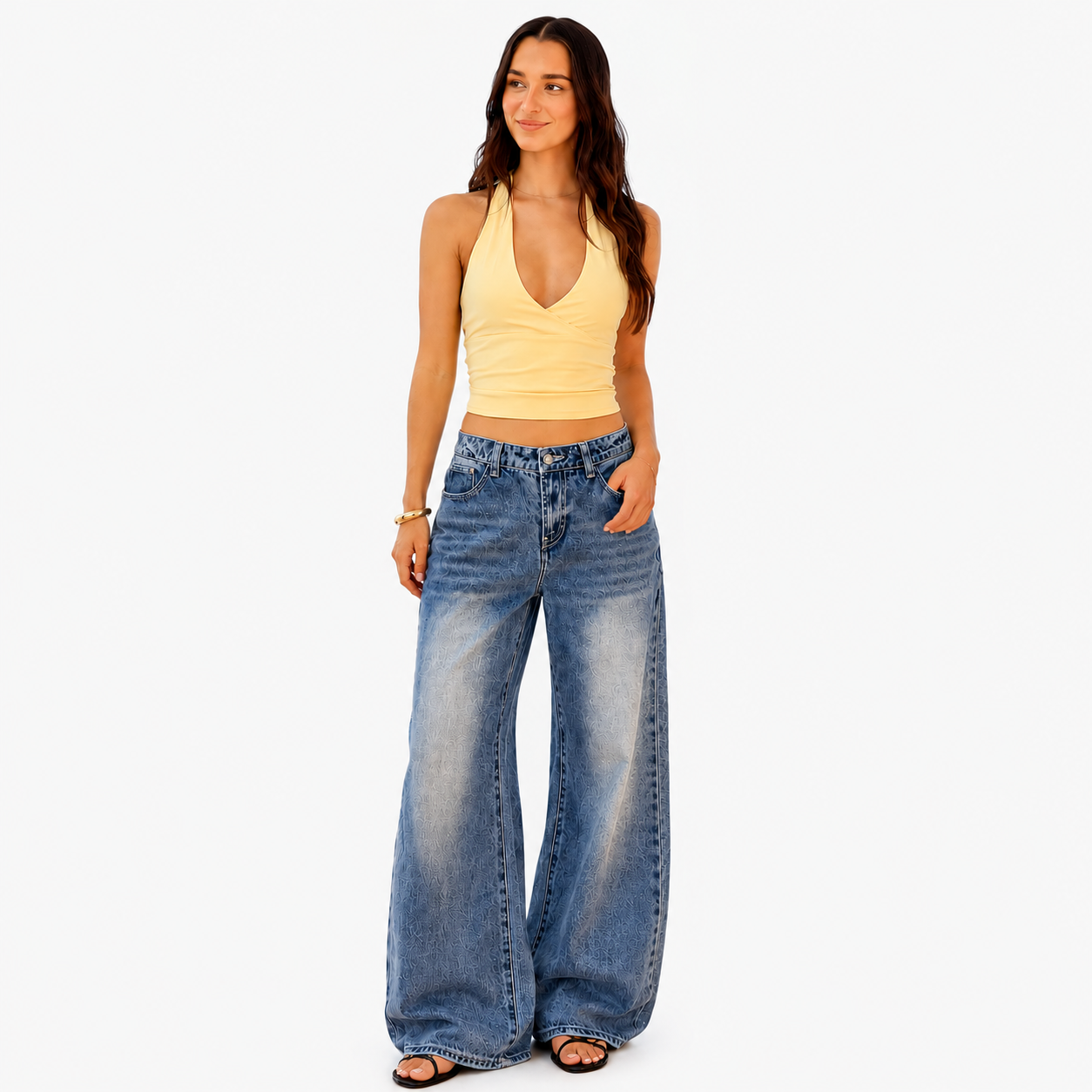 Washed Vintage Baggy Jeans