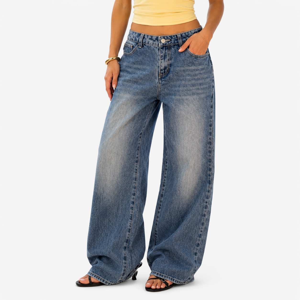 Washed Vintage Baggy Jeans