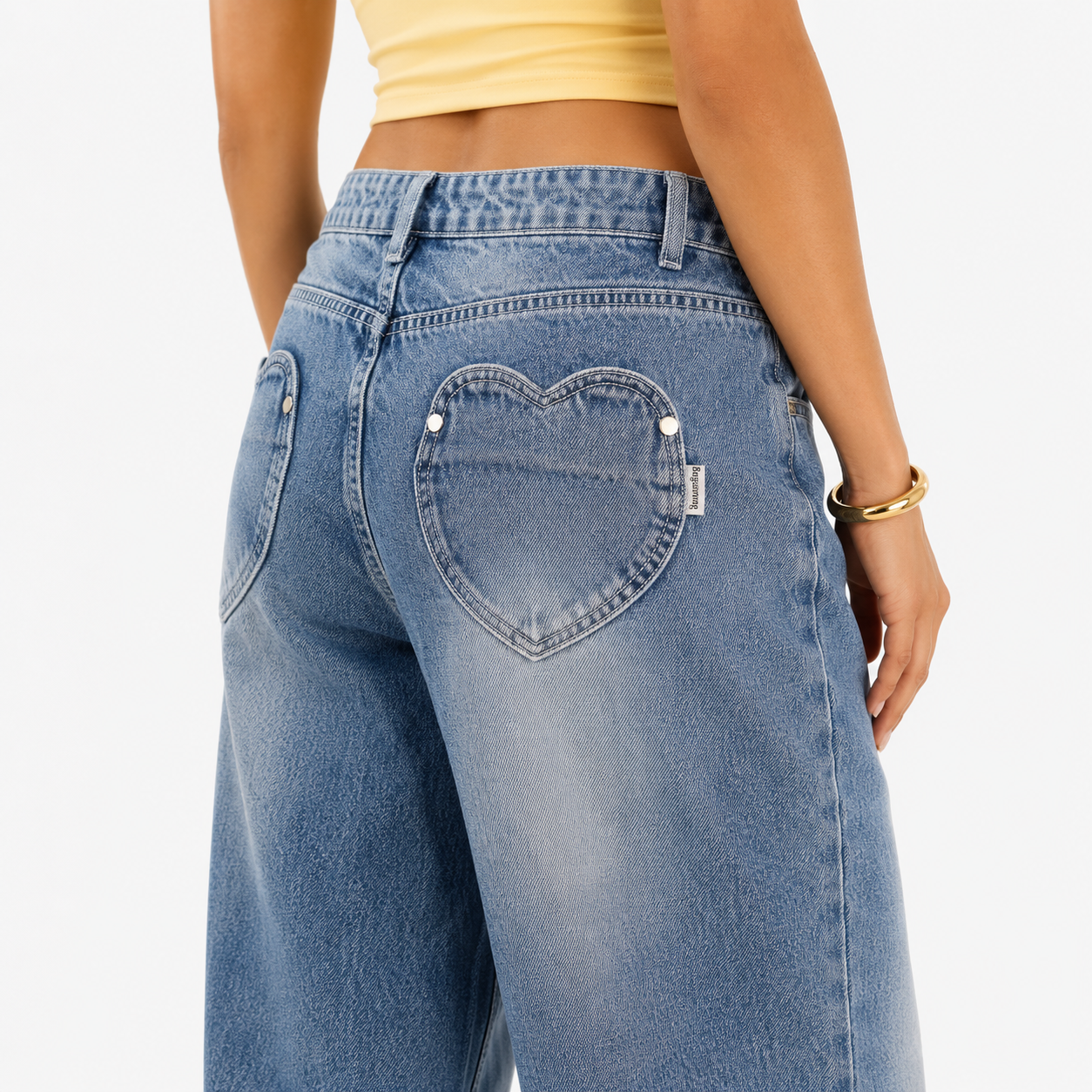 Washed Vintage Baggy Jeans