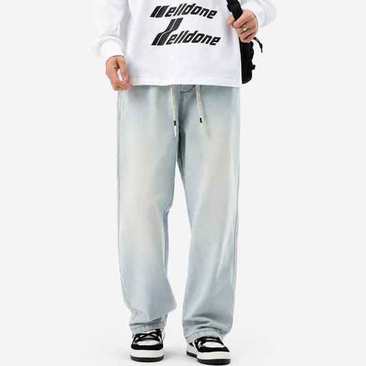 American High Street Retro Casual Jeans