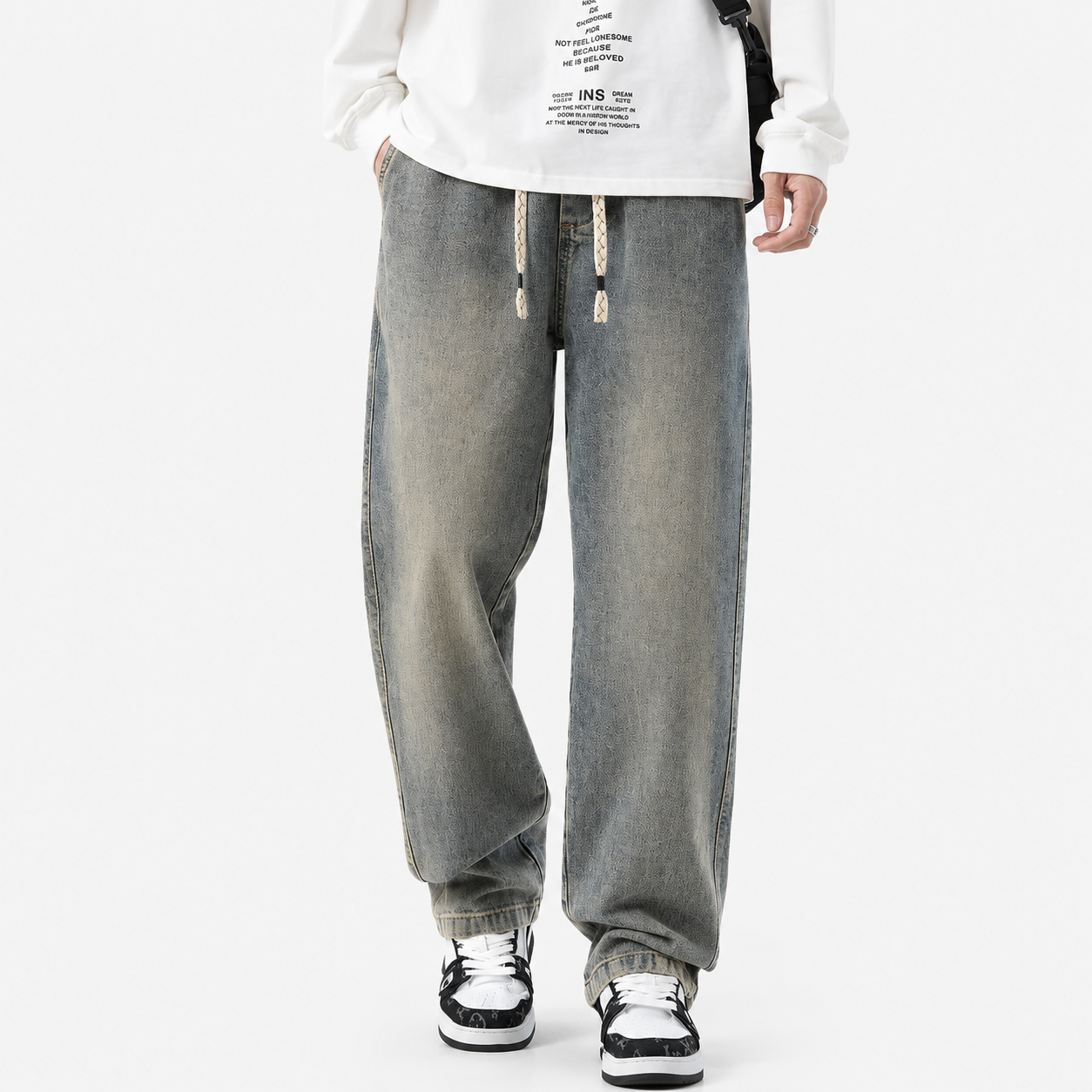 American High Street Retro Casual Jeans