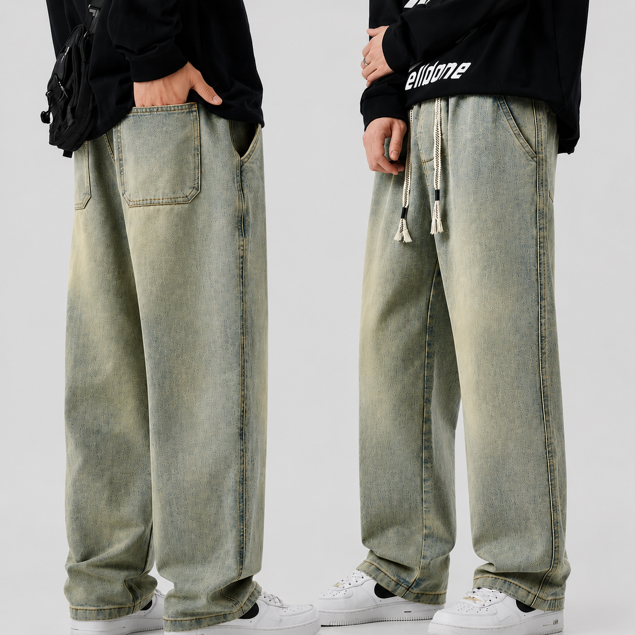 American High Street Retro Casual Jeans