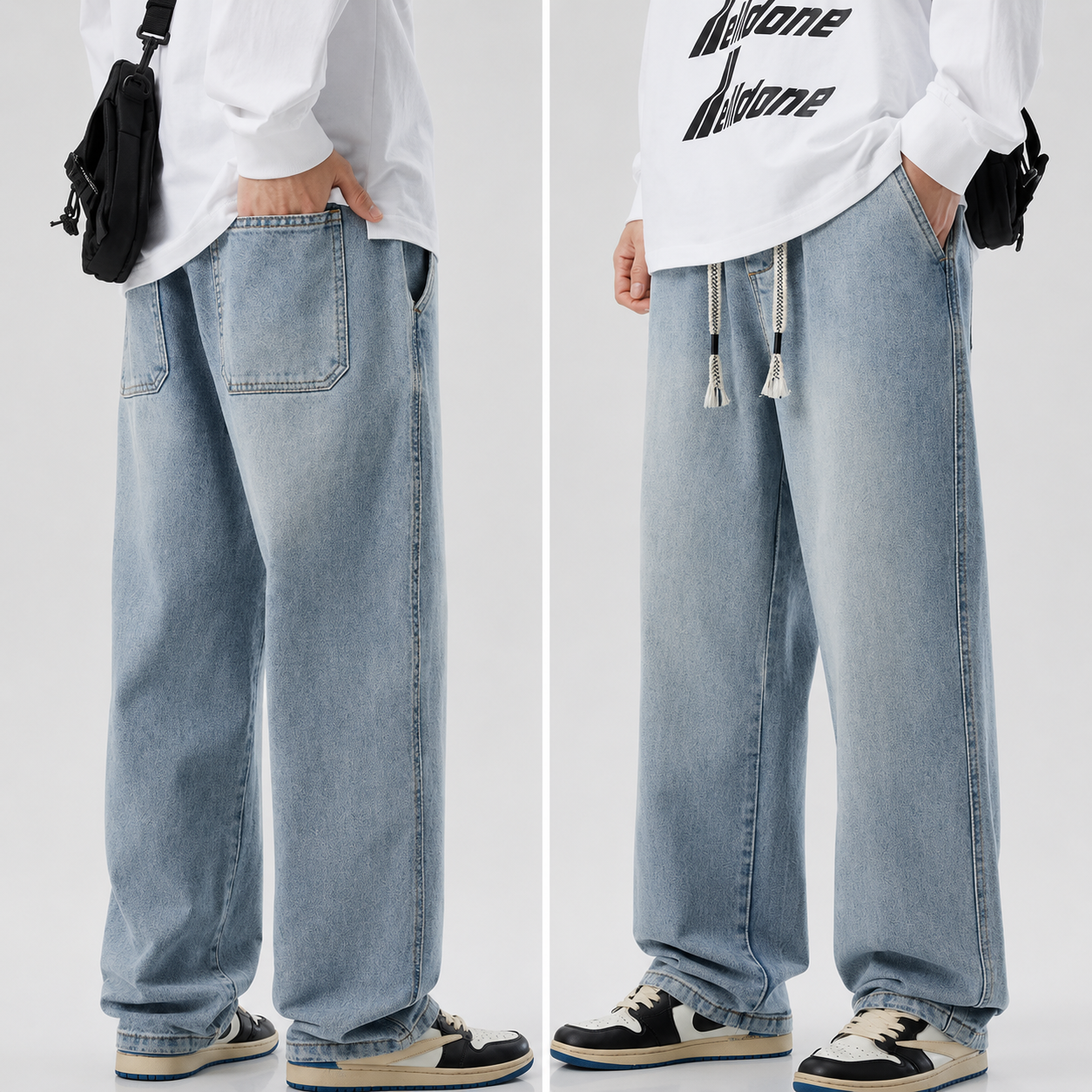 American High Street Retro Casual Jeans