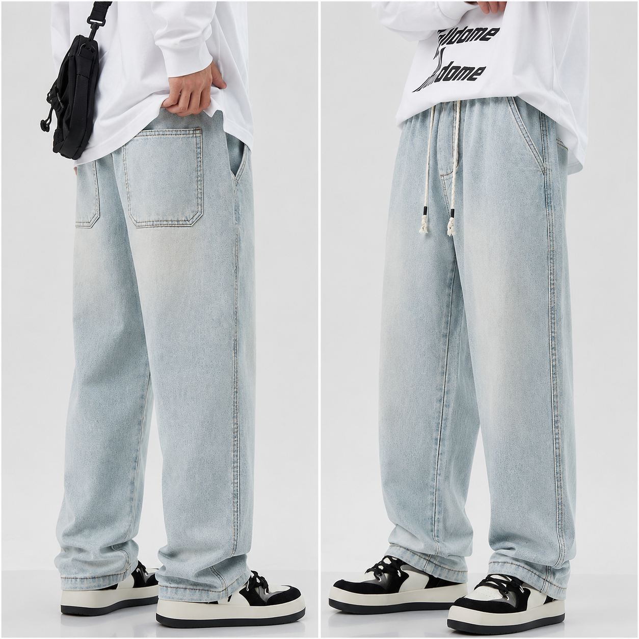 American High Street Retro Casual Jeans