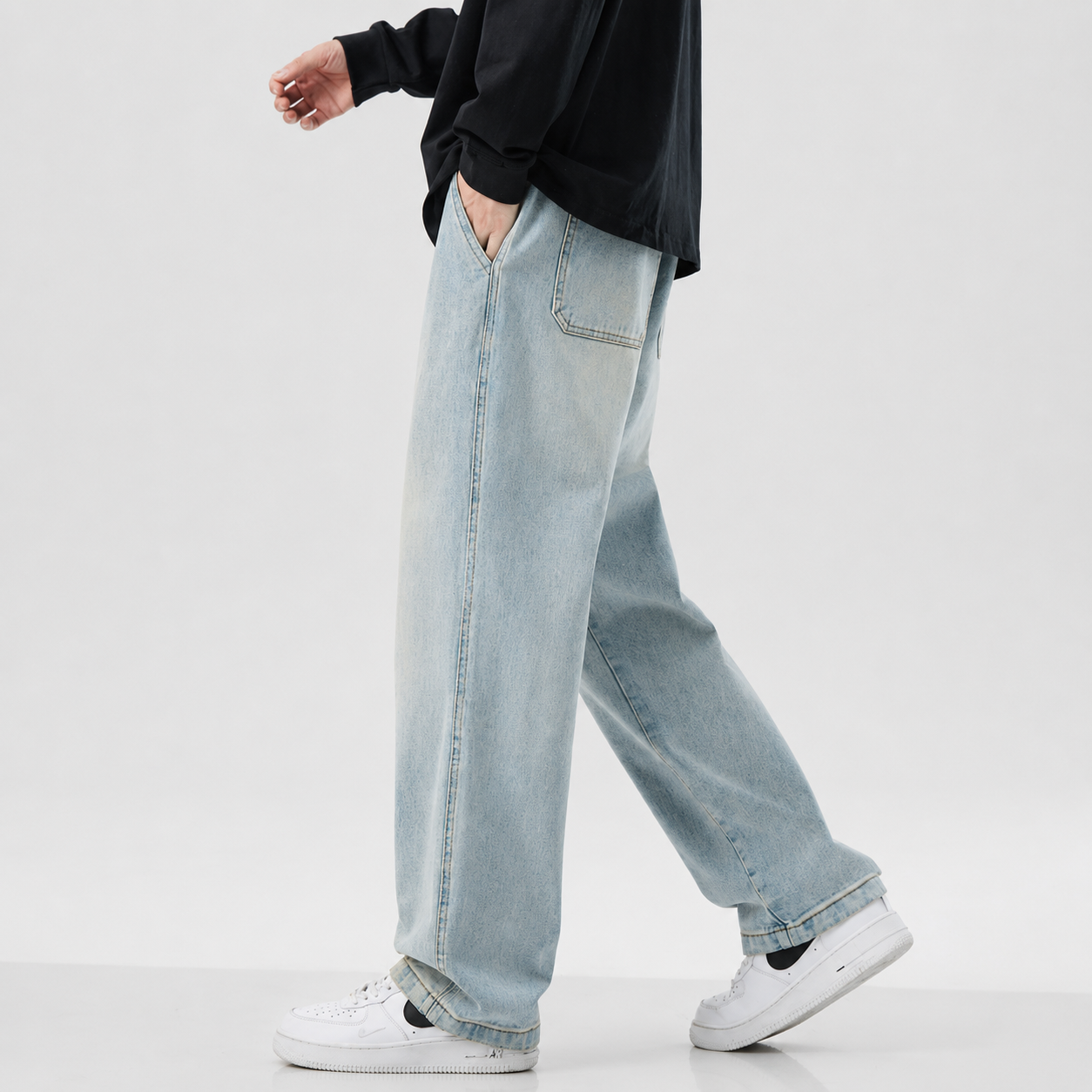 American High Street Retro Casual Jeans
