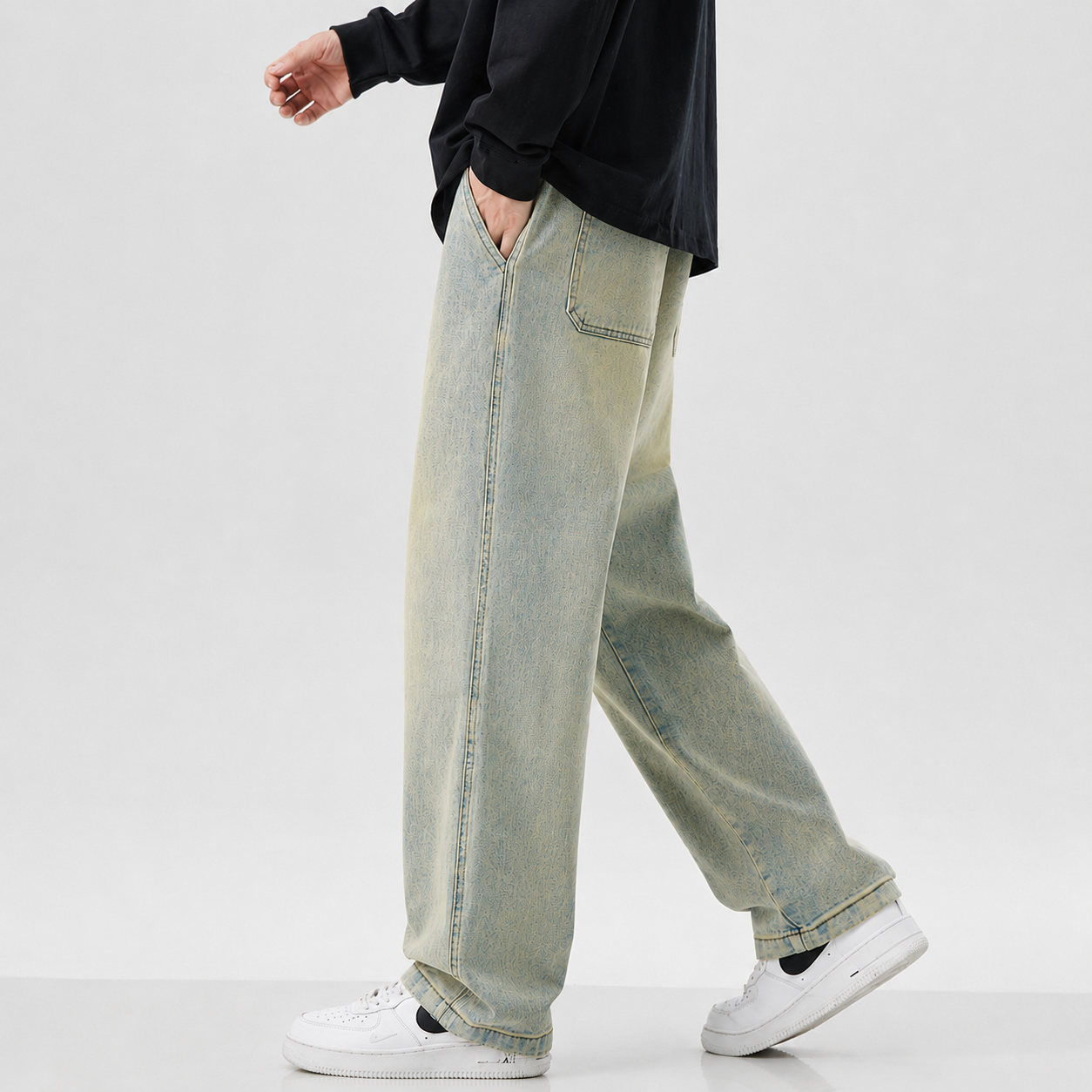 American High Street Retro Casual Jeans