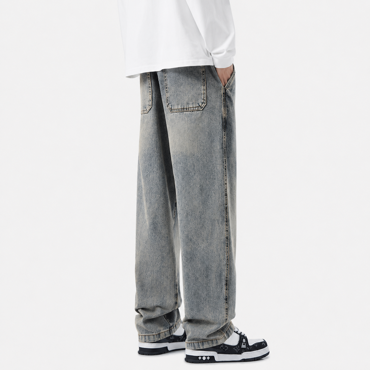 American High Street Retro Casual Jeans
