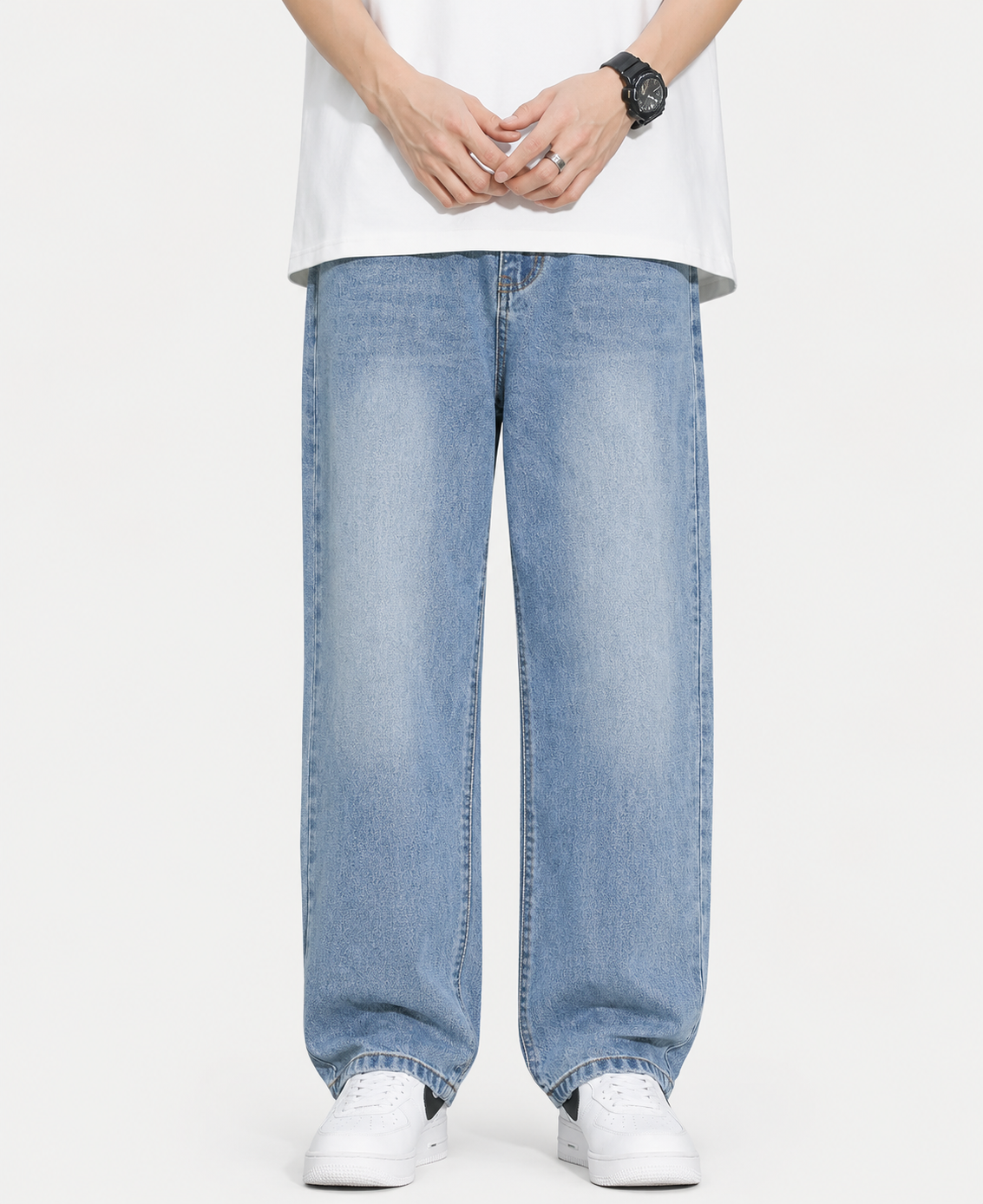 Fleece Lined American Style Straight Fit Jeans