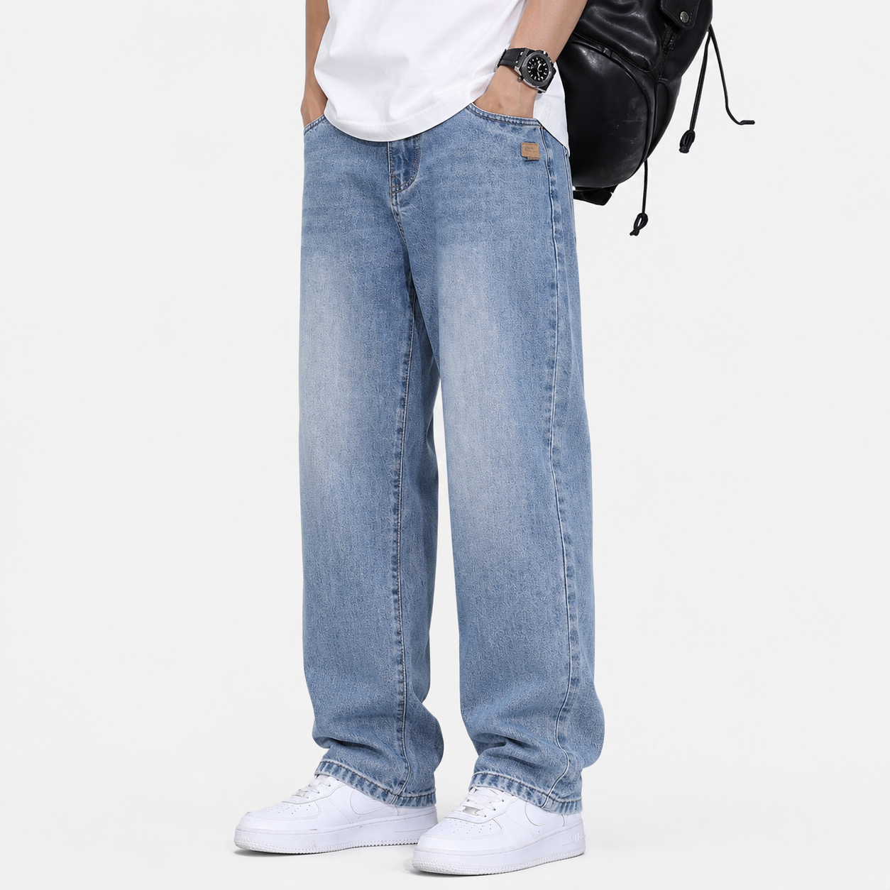 Fleece Lined American Style Straight Fit Jeans