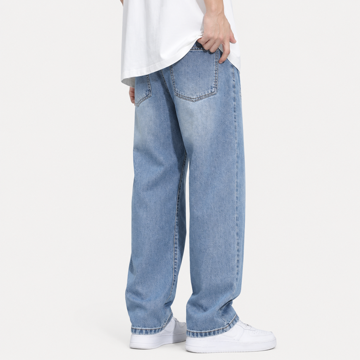 Fleece Lined American Style Straight Fit Jeans