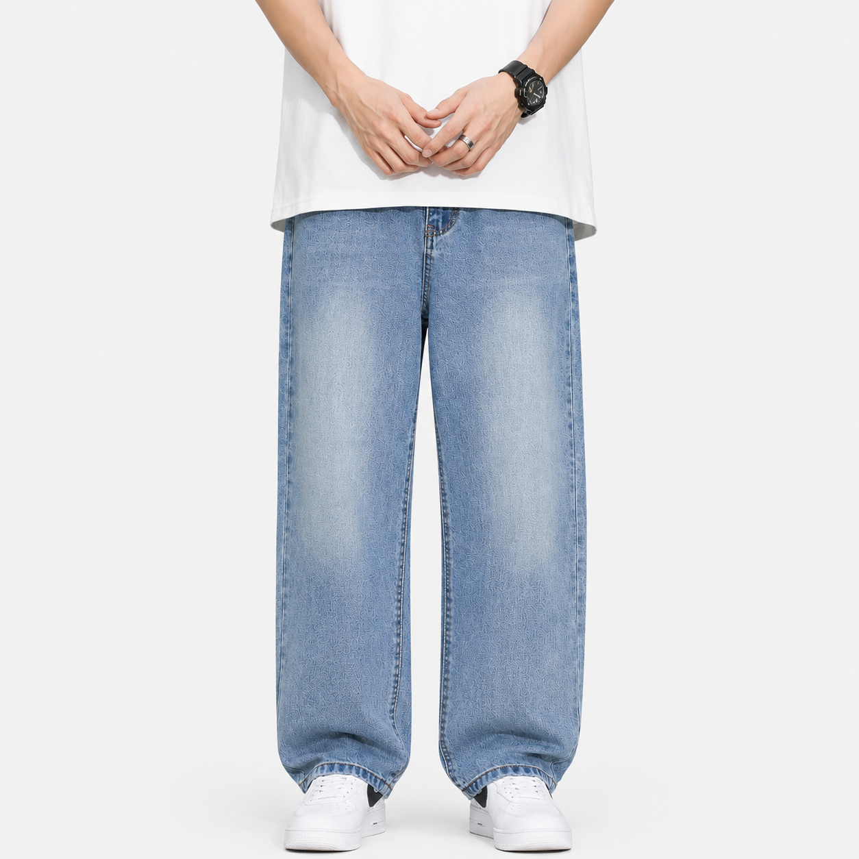 Fleece Lined American Style Straight Fit Jeans
