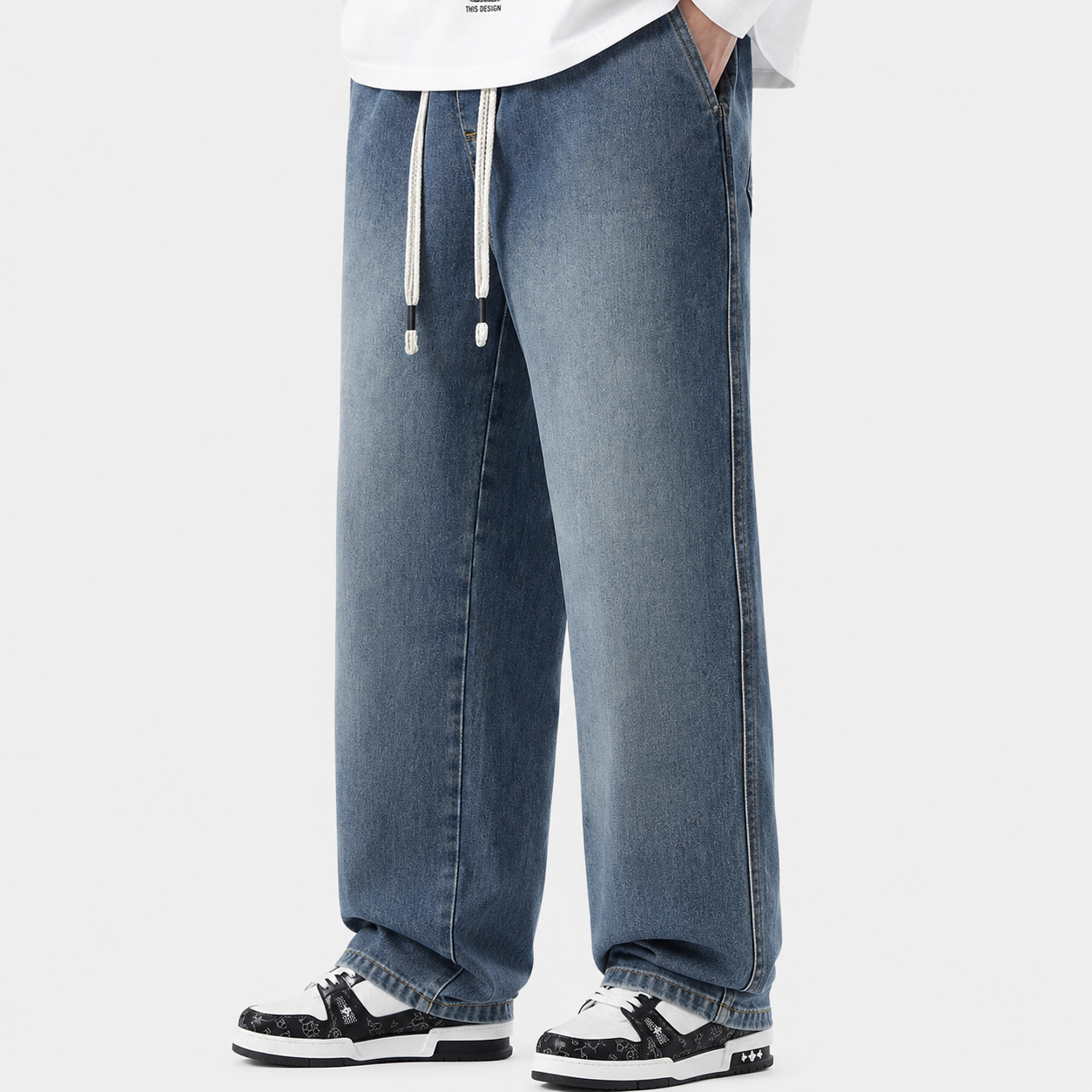 American High Street Retro Casual Jeans