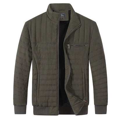 Men's Cotton-padded Jacket Stand-up Collar Thermal