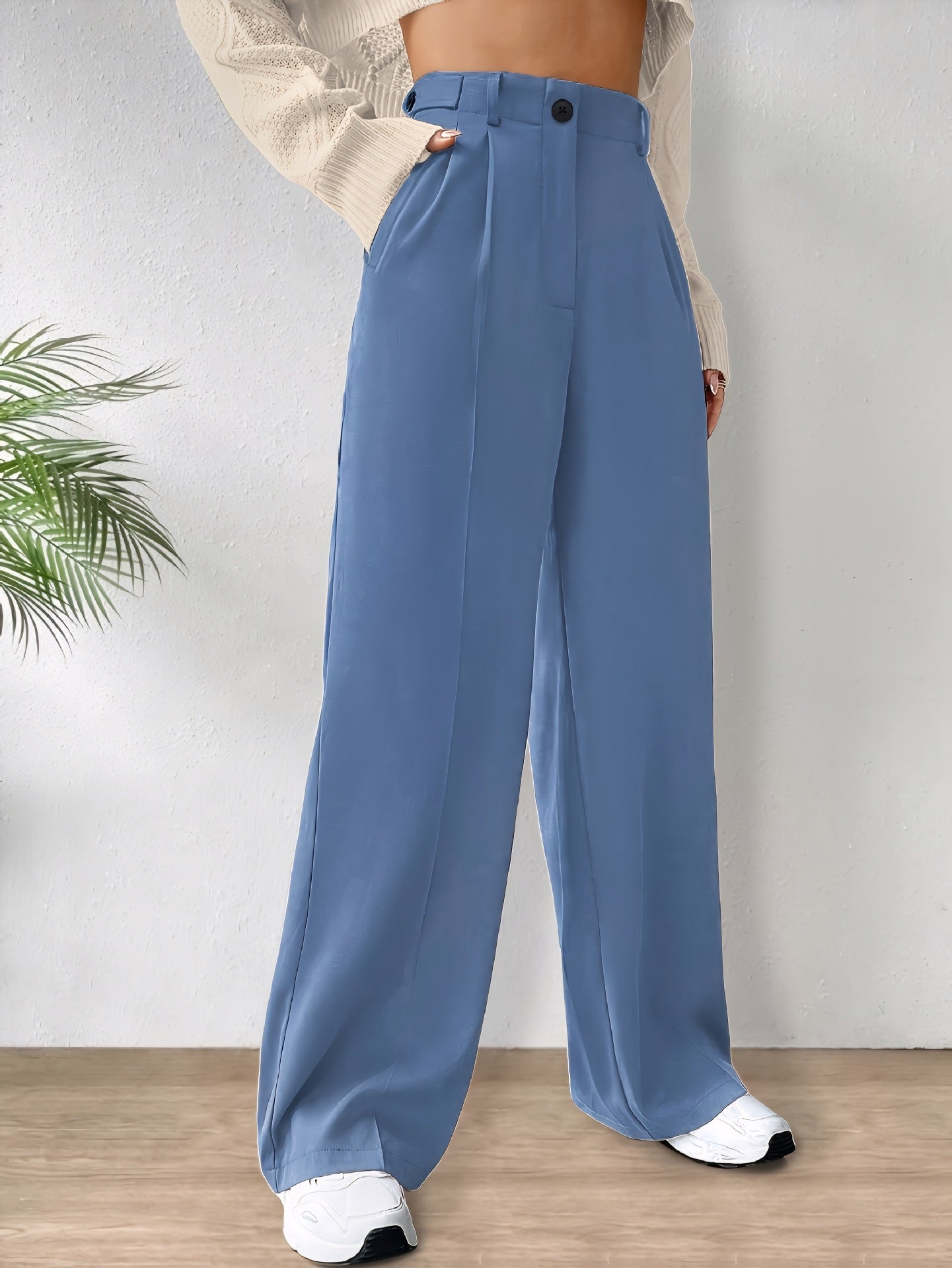 Women's Casual Straight-leg Low Waist Pants