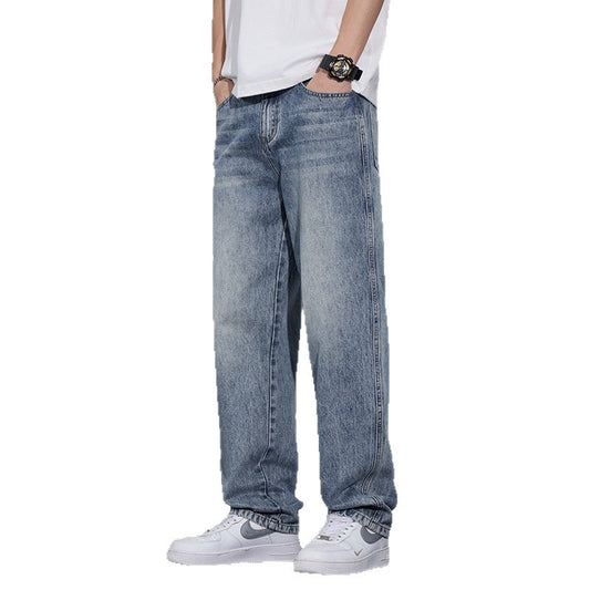 High-End Anti-Wrinkle Straight Jeans